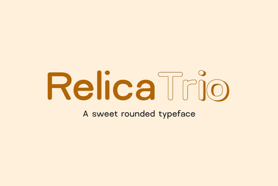 Example font Relica Rounded #1